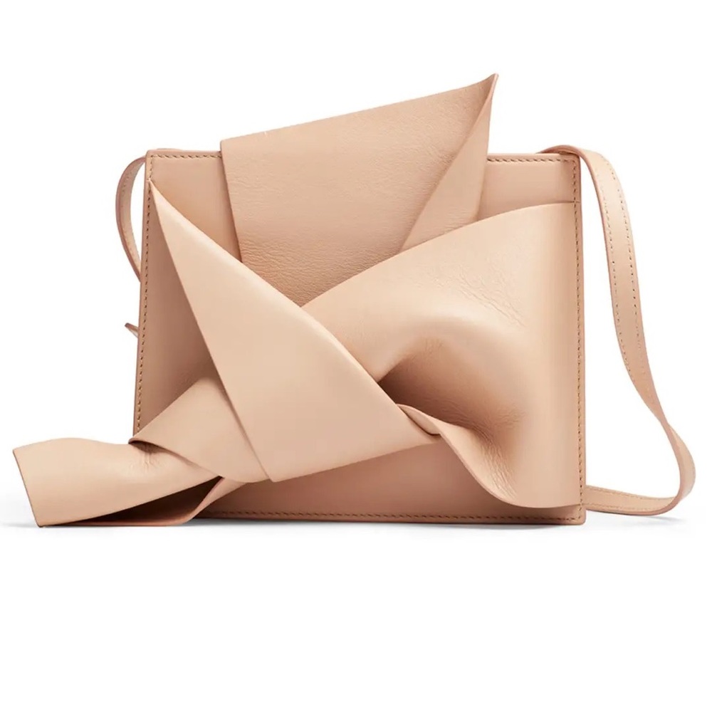 No. 21 Bow tan leather crossbody purse